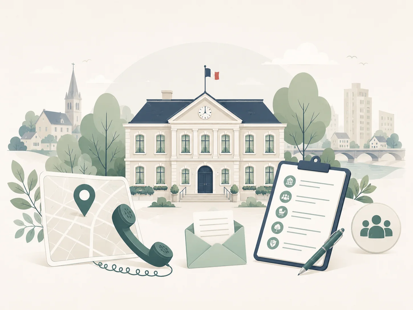 Mairie de Sartrouville avec carte, téléphone et services municipaux